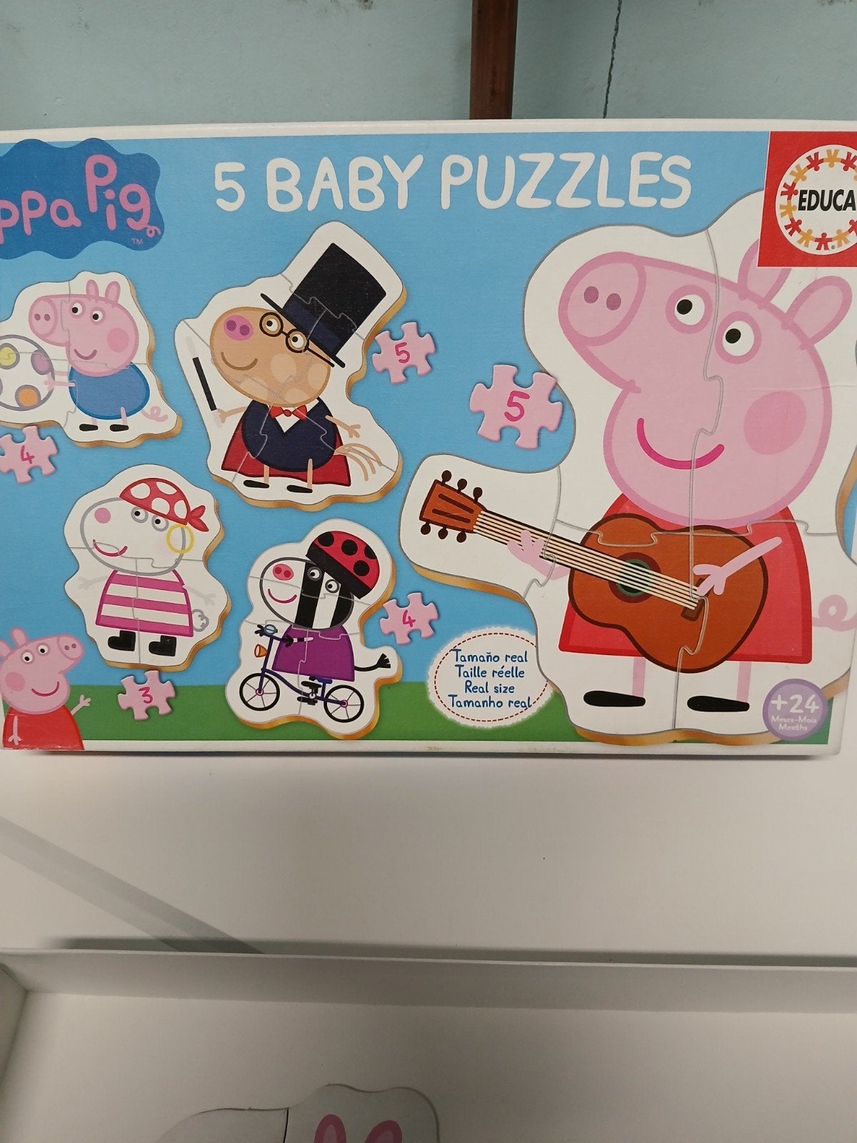 Pappa Pig puzzels, Enlèvement ou Envoi, Moins de 10 pièces, Comme neuf, 2 à 4 ans