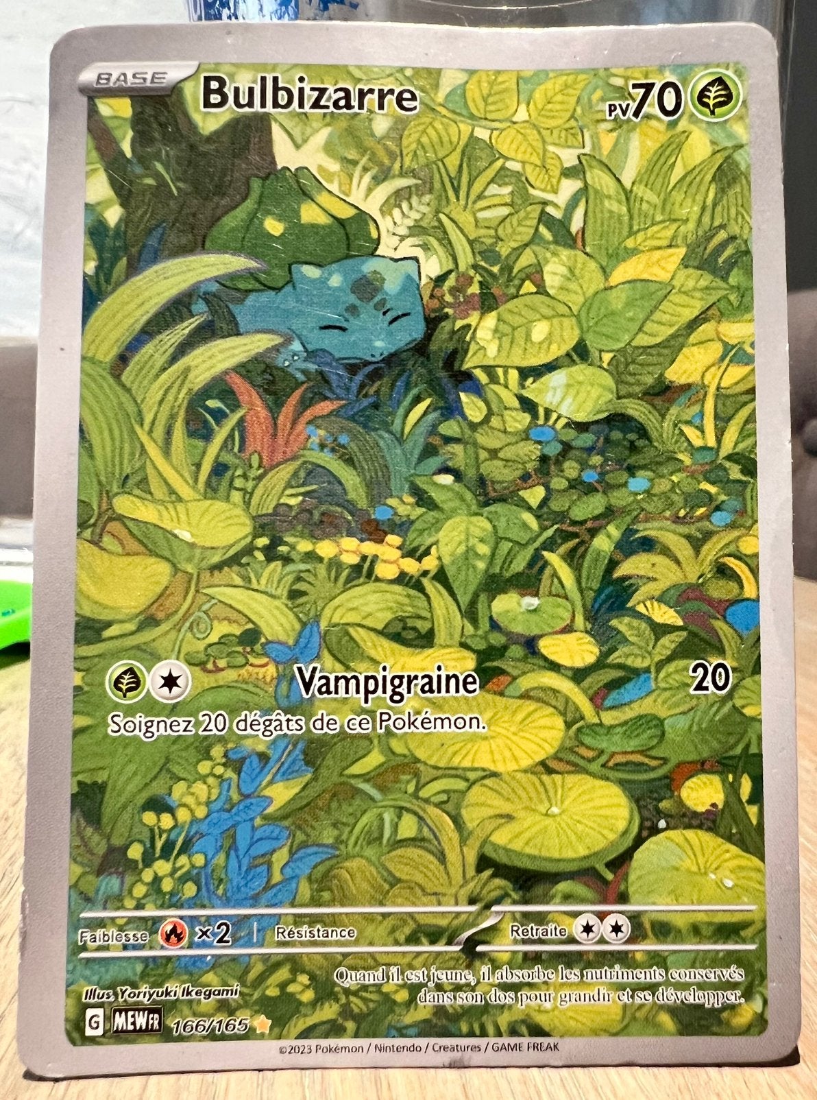Pokémon Bulbizarre 166/165 IR (Frans) - Scarlet & Violet 151, Ophalen, Gebruikt, Losse kaart