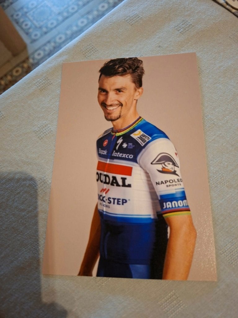Foto (Repro) Julian Alaphilippe / Soudal-Quick Step, Verzamelen, Ophalen of Verzenden, Zo goed als nieuw, Poster, Plaatje of Sticker