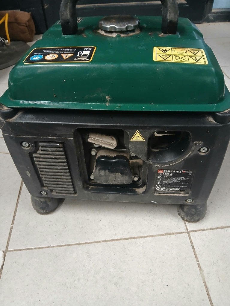 generator parkside 1200W, Doe-het-zelf en Bouw, Ophalen, Gebruikt, Minder dan 5 kVA, Benzine