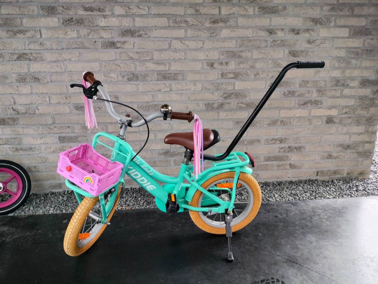 Kinderfiets 14 inch, Fietsen en Brommers, Ophalen, Terugtraprem, Minder dan 16 inch, Zijwieltjes
