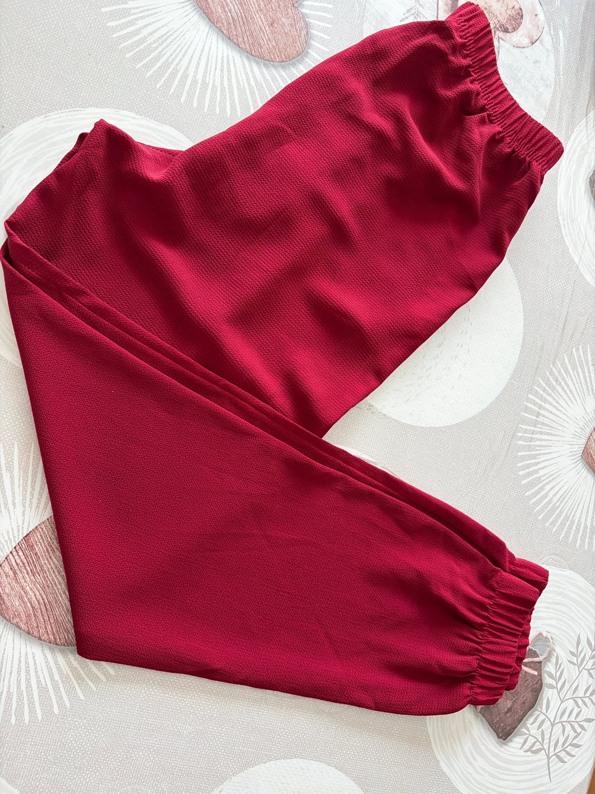 Pantalon Fluide Élastiqué taille xl lais taille petit M, Enlèvement ou Envoi, Comme neuf, Rouge