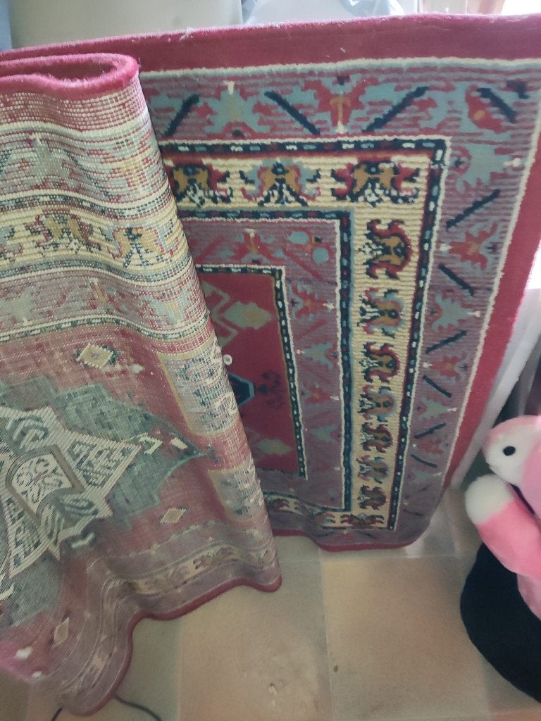 Tapis floral rouge., Maison & Meubles, Ameublement | Tapis & Moquettes, Rouge, Moyen-Orientale, 150 à 200 cm, Enlèvement