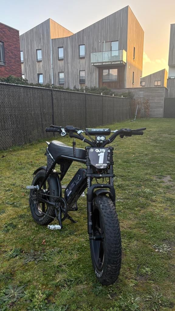 Custom fatbike (Ouxi c80) – Nieuwe motor/controller/display, Enlèvement, Comme neuf, 50 km par batterie ou plus, Autres marques