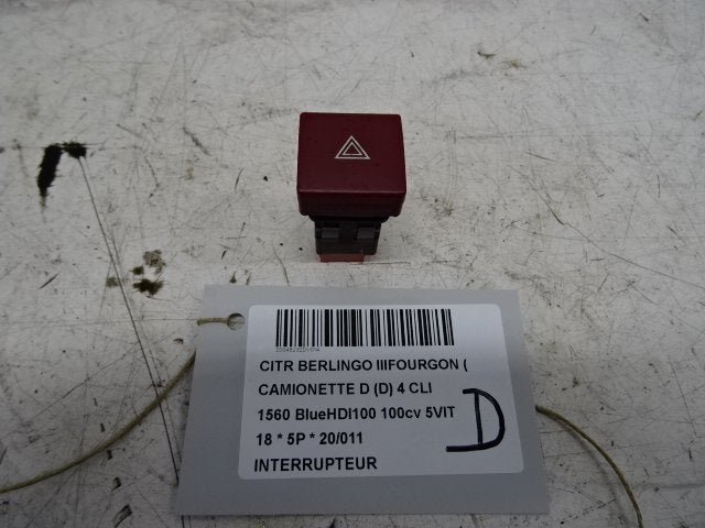 COMMUTATEUR Citroën Berlingo (01-2008/04-2021) (96583113KR), Citroën, Kontakt-citroen@citroen.com, Utilisé, Citroën Deutschland GmbH