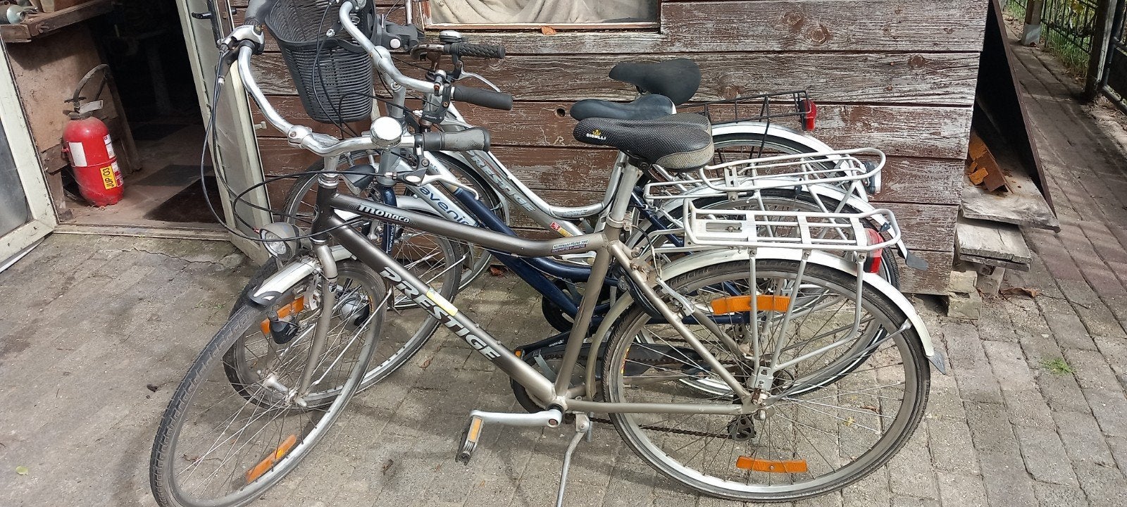2 damesfietsen en 1 herenfiets, Fietsen en Brommers, Ophalen, Gebruikt, Minder dan 10 versnellingen, Overige merken
