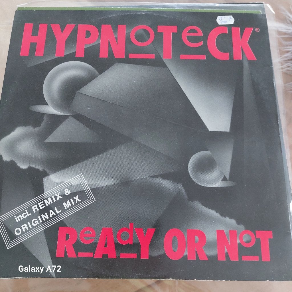 hypnoteck ready or not 12 inch maxi, CD & DVD, Vinyles | Dance & House, 12 pouces, House, Enlèvement ou Envoi, Utilisé