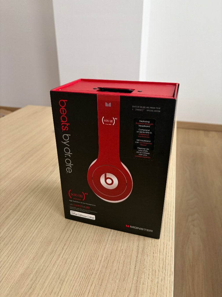 Beats by Dre hoofdtelefoon, Audio, Tv en Foto, Hoofdtelefoons, Ophalen, Beats, Zo goed als nieuw, Rood