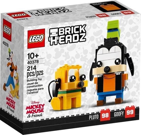 LEGO BrickHeadz Goofy en Pluto - 40378, BrickHeadz, Lego, Nieuw, Ophalen of Verzenden