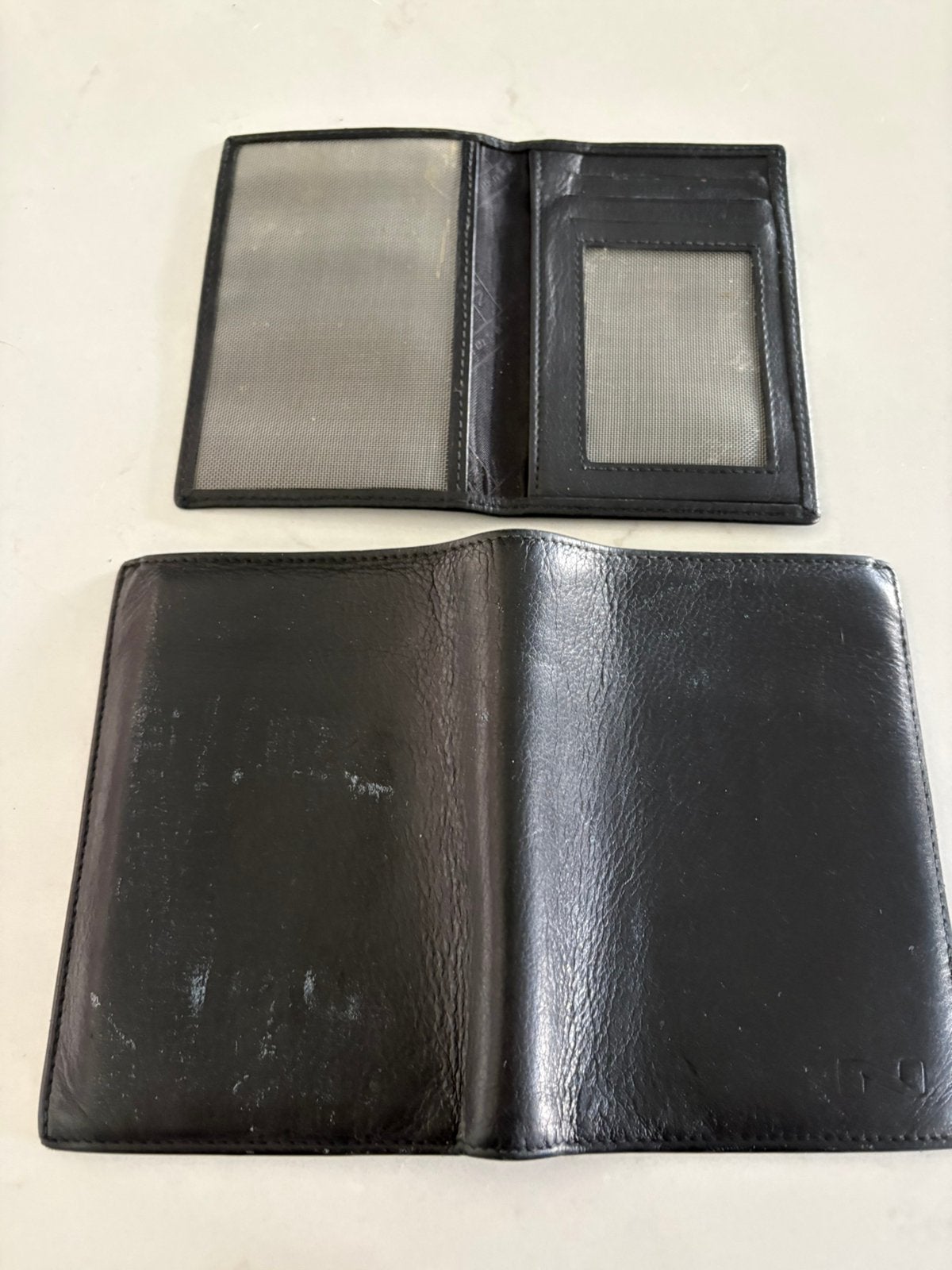 Heren portefeuille in zacht leder  merk Natan, Gebruikt, Zwart, Leder, Ophalen