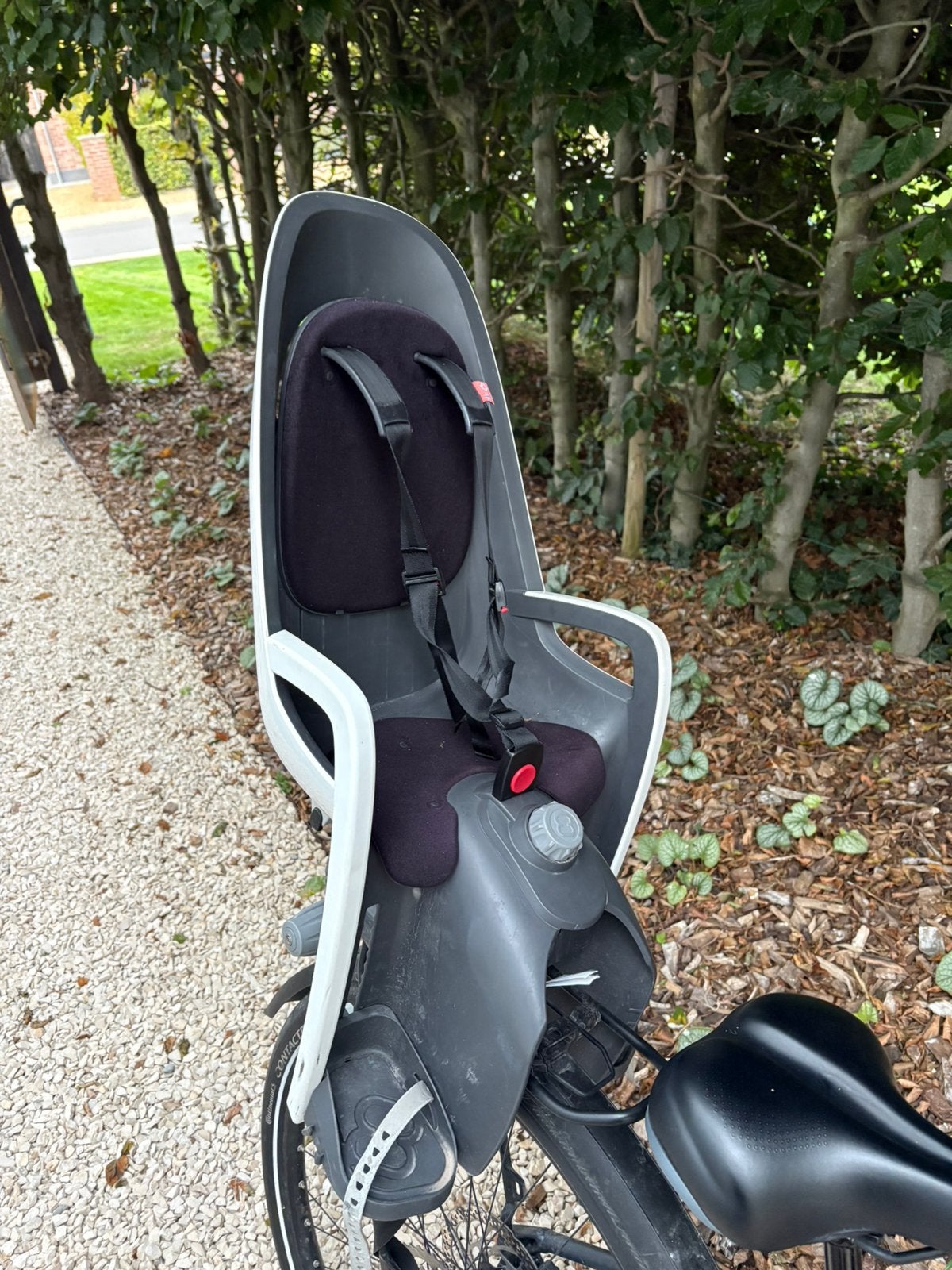 Caresse Hamax, Vélos & Vélomoteurs, Enlèvement, Comme neuf, Siège arrière, Repose-pieds