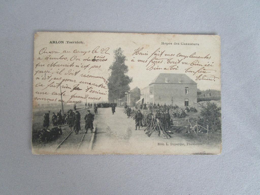 militair, postkaart chasseurs, Collections, Objets militaires | Général, Enlèvement, Armée de terre, Autres types