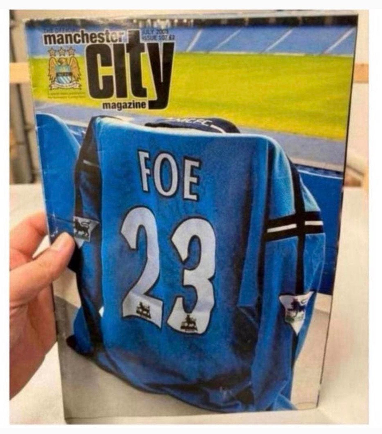 Manchester City club magazine July 2003 107 V Foe tribute, Ophalen of Verzenden, Zo goed als nieuw