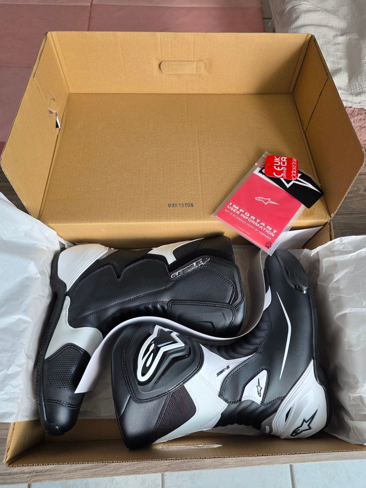 Alpinestars SMX S Black White maat 44, Kleding | Heren, Schoenen, Ophalen of Verzenden, Nieuw, Alpinestars