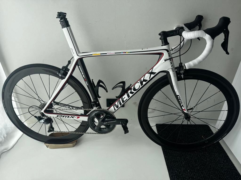 Eddy Merckx 525 EMX-7 - anniversary edition, Fietsen en Brommers, Fietsen | Racefietsen, Gebruikt, Carbon, 10 tot 15 versnellingen