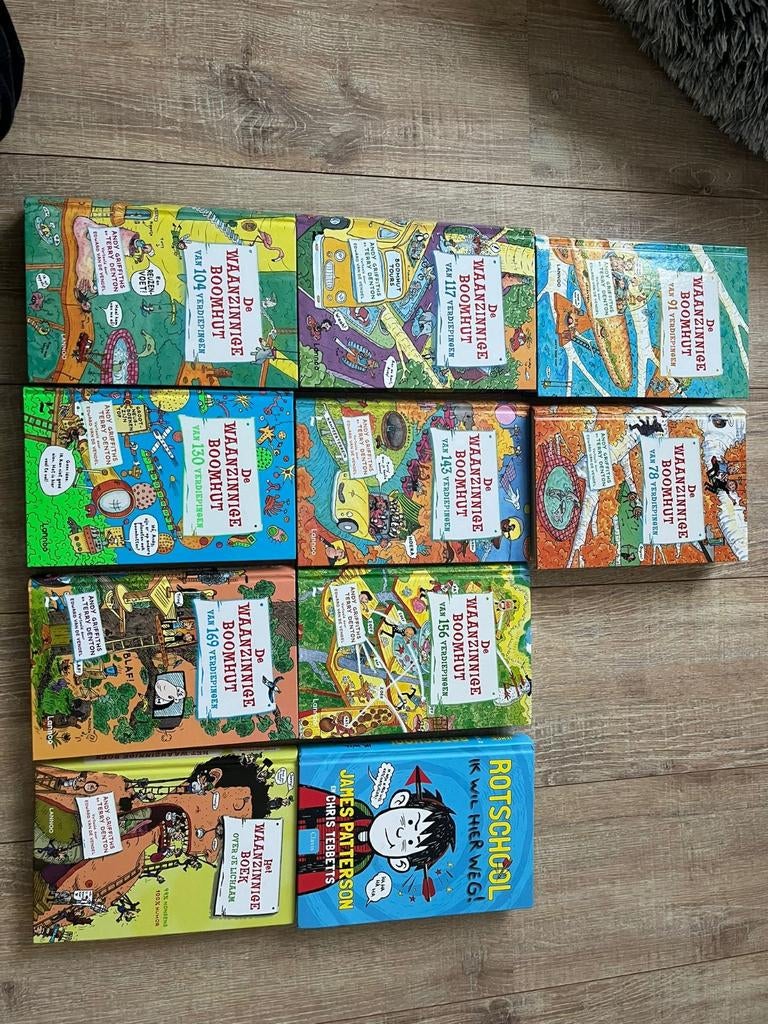 boeken voor kinderen DE WAANZINNIGE BOOMHUT, Ophalen