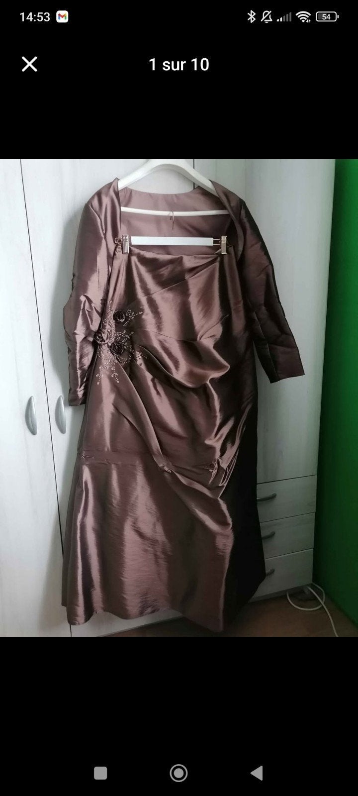 Robe de soirée, Vêtements | Femmes, Taille 42/44 (L), Robe de cocktail, Comme neuf, Brun