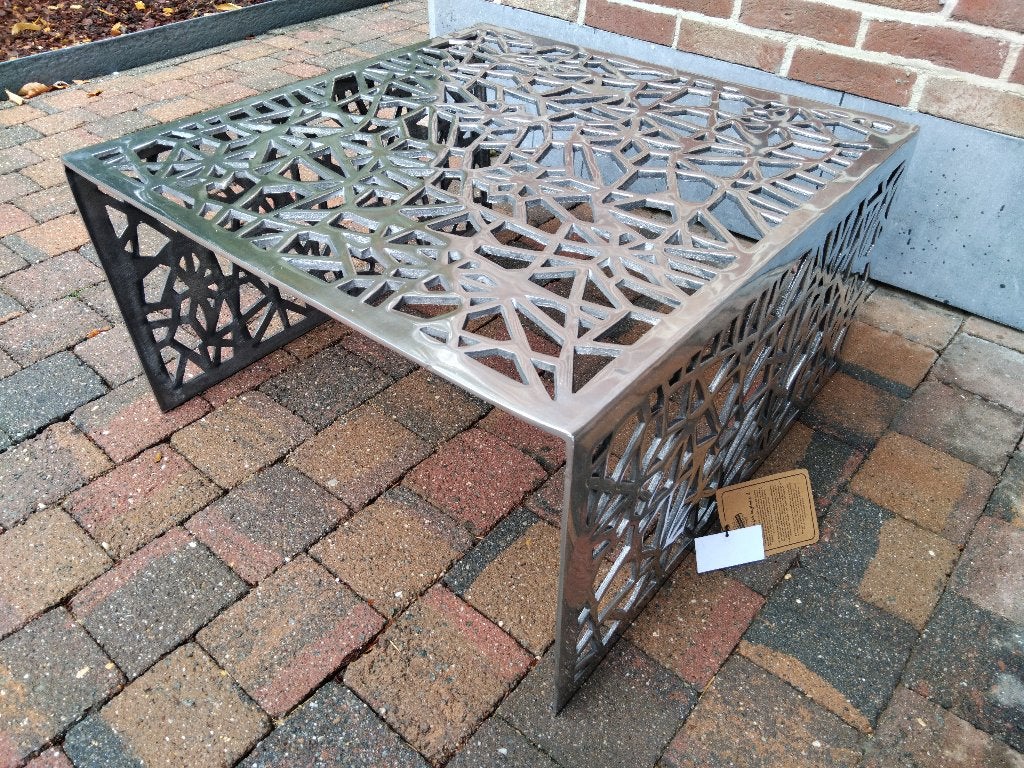 salontafel zilver zware uitvoering nieuw met label, Enlèvement ou Envoi, Neuf, Rond