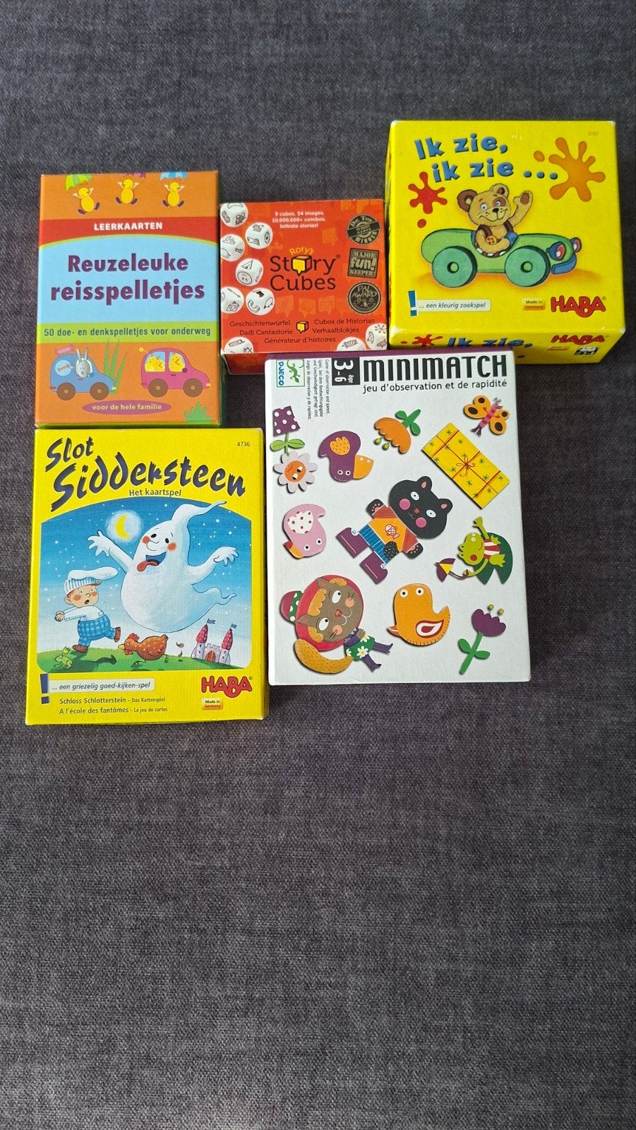 5 spelletjes voor kinderen/de hele familie, Ophalen