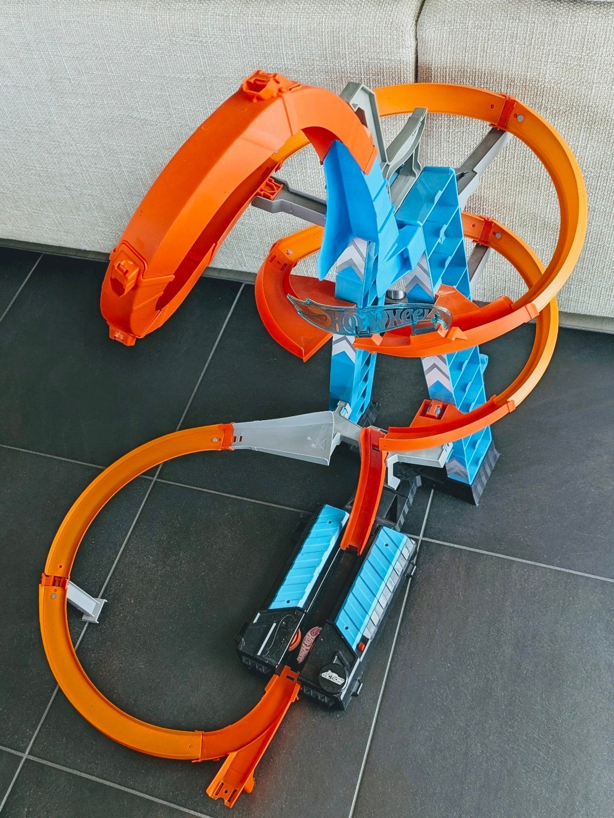 Hot Wheels Sky Crash Tower set (Wolkencrabber Crash), Ophalen, Racebaan, Hot Wheels