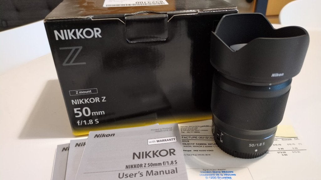 Nikon Nikkor Z 50mm f/1.8 S + K&F Concept UV-filter, Audio, Tv en Foto, Zonnekap, Nikon Z-mount, Nikon, Ophalen of Verzenden