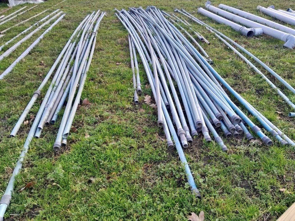 pvc buizen, Ophalen, PVC