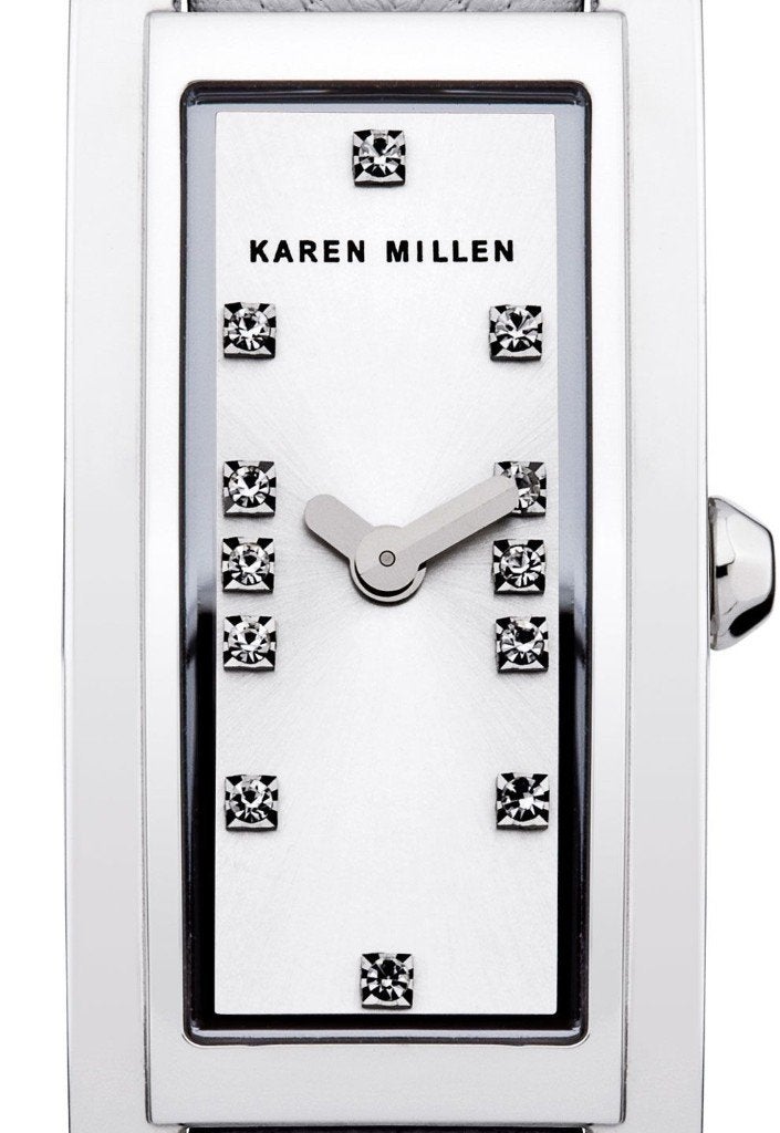 NIEUW Horloge Karen Millen kristallen steentjes DAMESHORLOGE, Enlèvement ou Envoi, Neuf