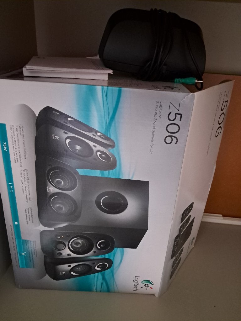 Logitech z506, Audio, Tv en Foto, Luidsprekerboxen, Ophalen, Logitech, Zo goed als nieuw, 60 tot 120 watt