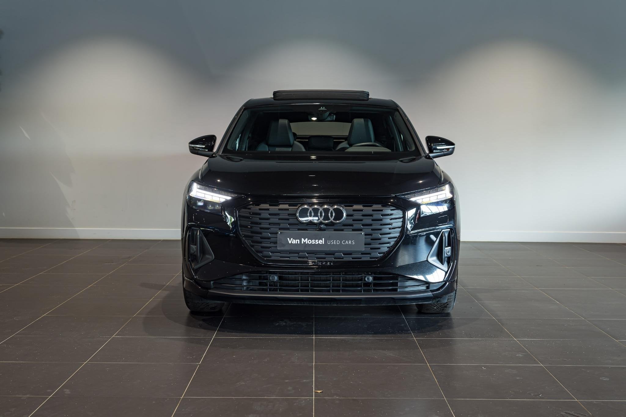 Audi Q4 Sportback e-tron 50 quattro S Line | Camera | PDC V+, Auto's, Audi, Stof, Gebruikt, 82 kWh, Zwart