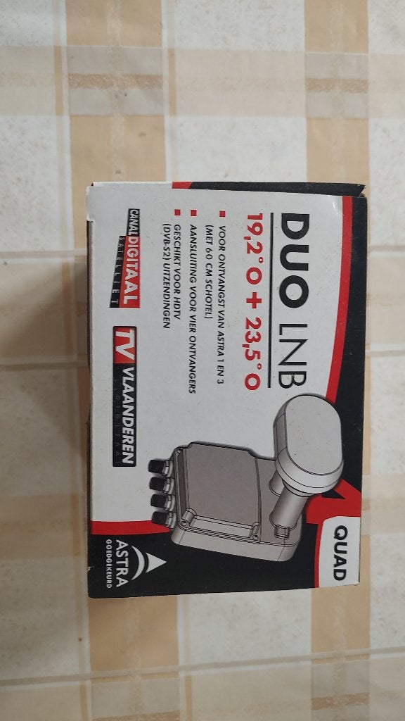 satellietkop   Duo LNB Quad nieuw nog in verpakking, Ophalen, Nieuw, (Schotel)antenne-accessoires, Overige merken