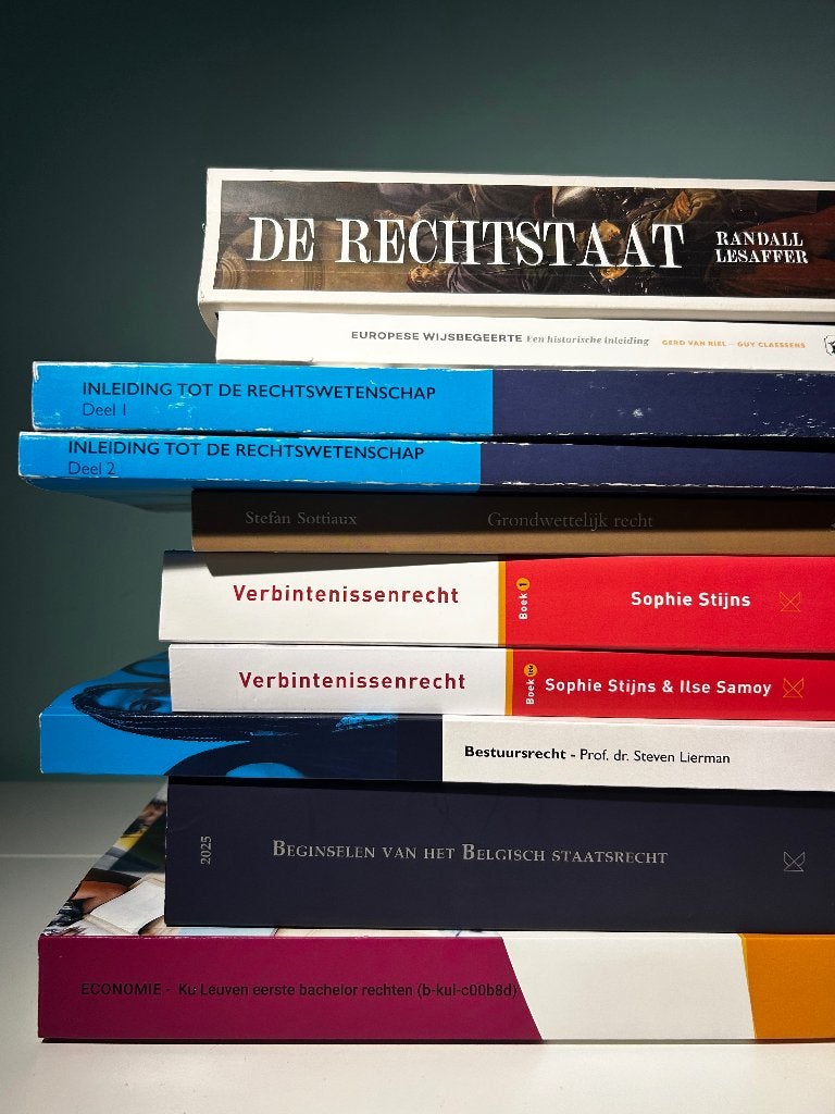 Boeken rechten KULeuven 1e bachelor (bundel), Boeken, Studieboeken en Cursussen, Ophalen of Verzenden, Zo goed als nieuw, Hoger Onderwijs