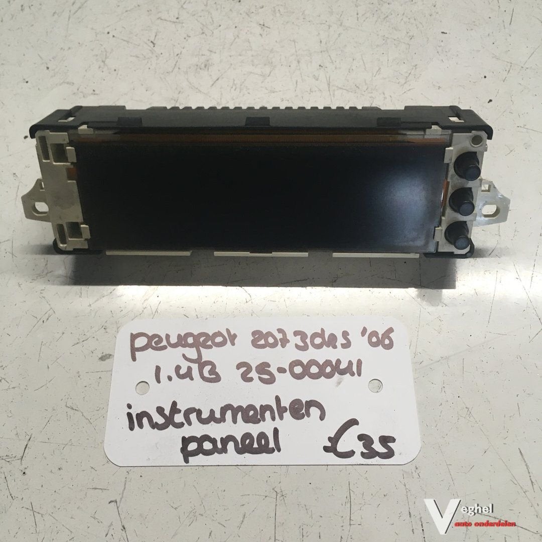 Peugeot 207 3drs 1.4 B 2006 2500041   Instrumentenpaneel 965, -, Utilisé, -, -