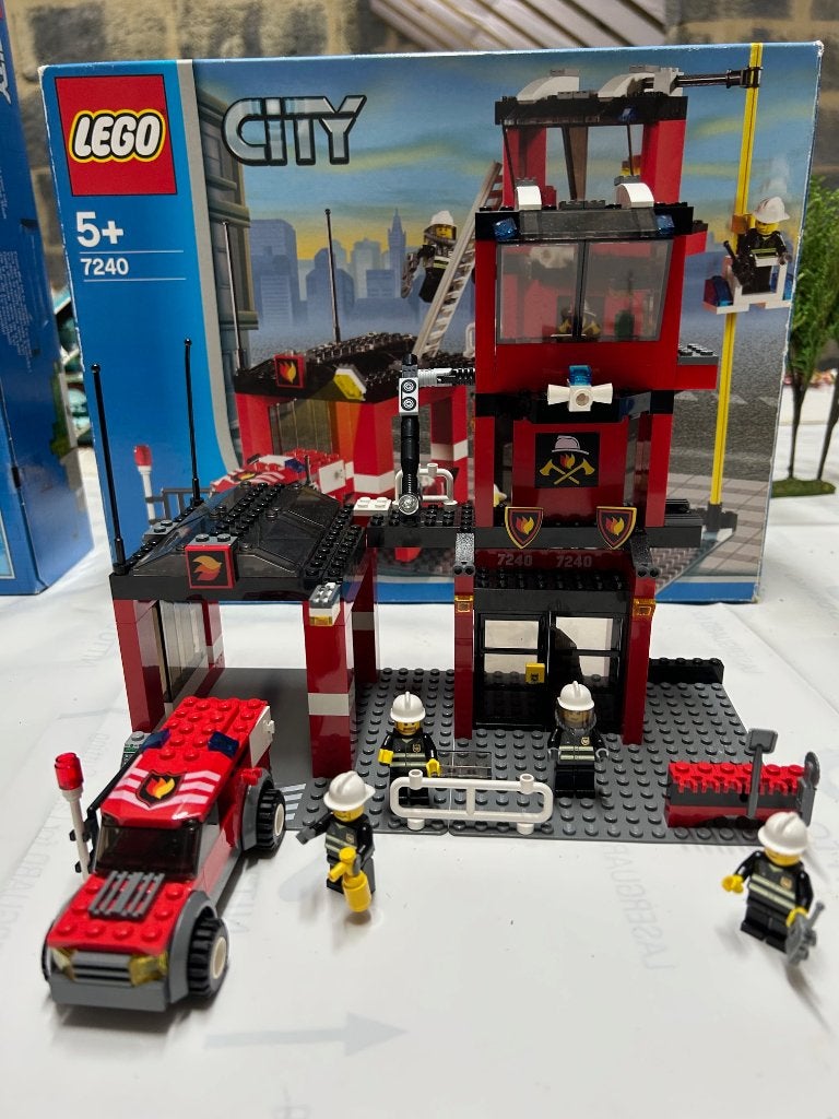 Caserne de pompiers Lego City, City, Enlèvement ou Envoi, Lego, Ensemble complet