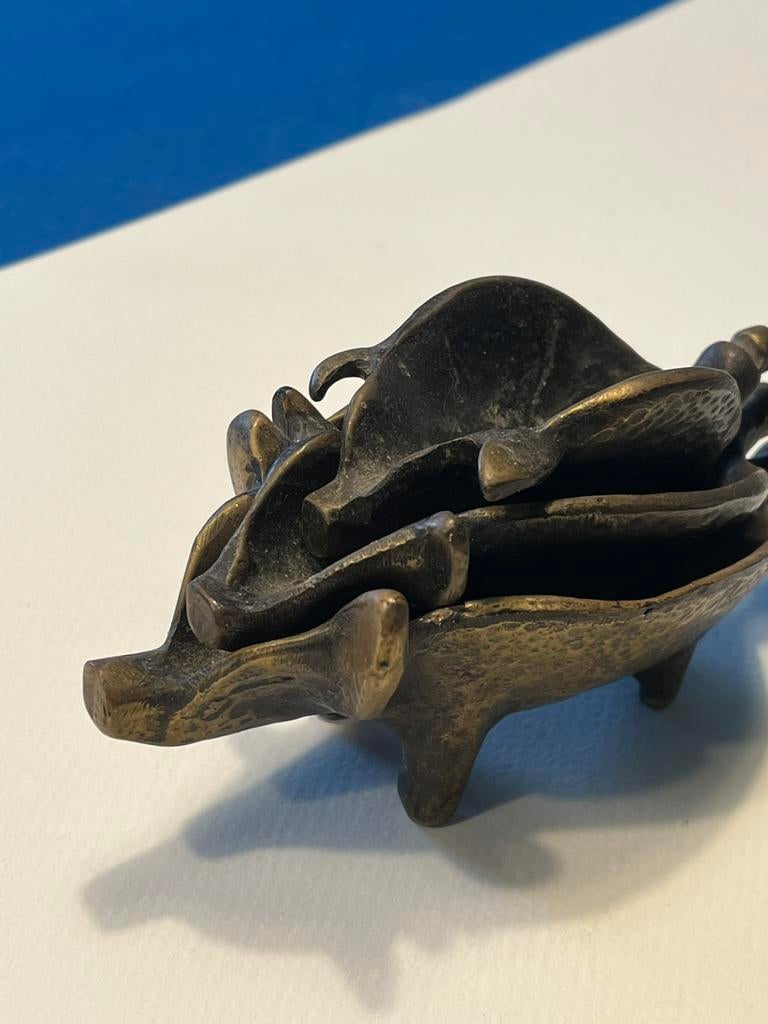 Bronzen asbakjes set van 3, Ophalen, Brons