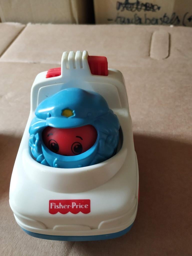 fisher price baby autootje, hoofdje is balletje dat beweegd, Ophalen of Verzenden, Auto