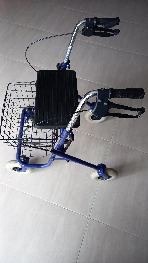 Deambulateur avec frein et panier, Divers, Déambulateurs, Enlèvement, Utilisé