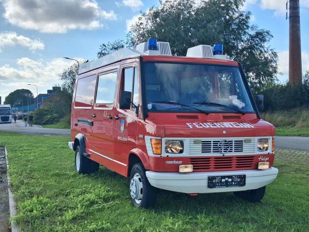 mercedes brandweer camper bus OLDTIMER roestvrij topstaat, Autos, Achat, 6 portes, Boîte manuelle, Entretenue par le concessionnaire