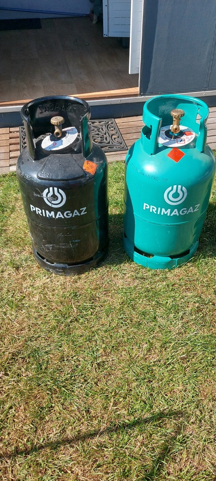 Gasflessen Primagaz Propaan en Butaan  vol met  waarborg, Ophalen