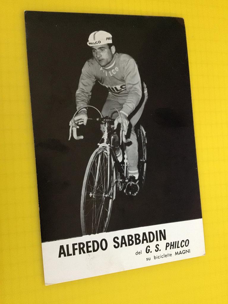 wielerkaart 1960 team philco  alfredo sabbadin, Envoi, Comme neuf