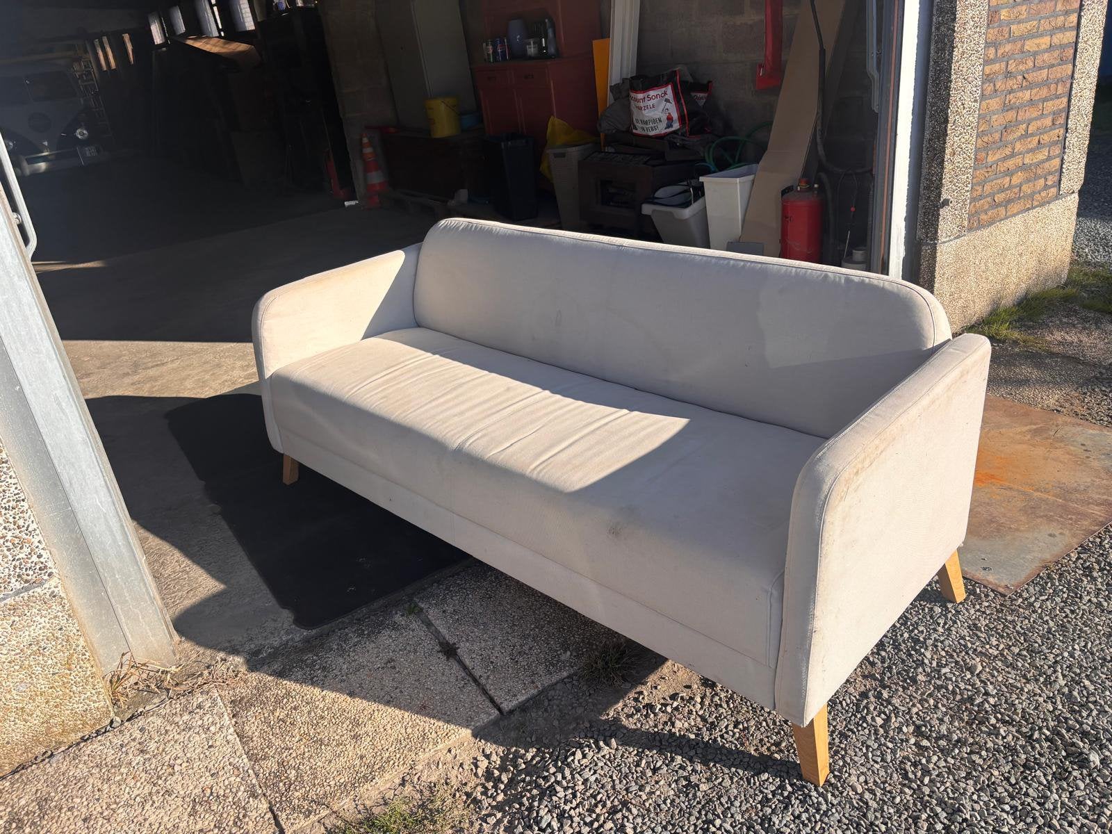 Zetel, Huis en Inrichting, Ophalen, Gebruikt, 150 tot 200 cm, Tweepersoons