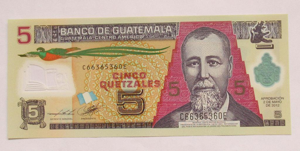 Guatemala 5 Quetzal 2012, Timbres & Monnaies, Billets de banque | Amérique, Envoi
