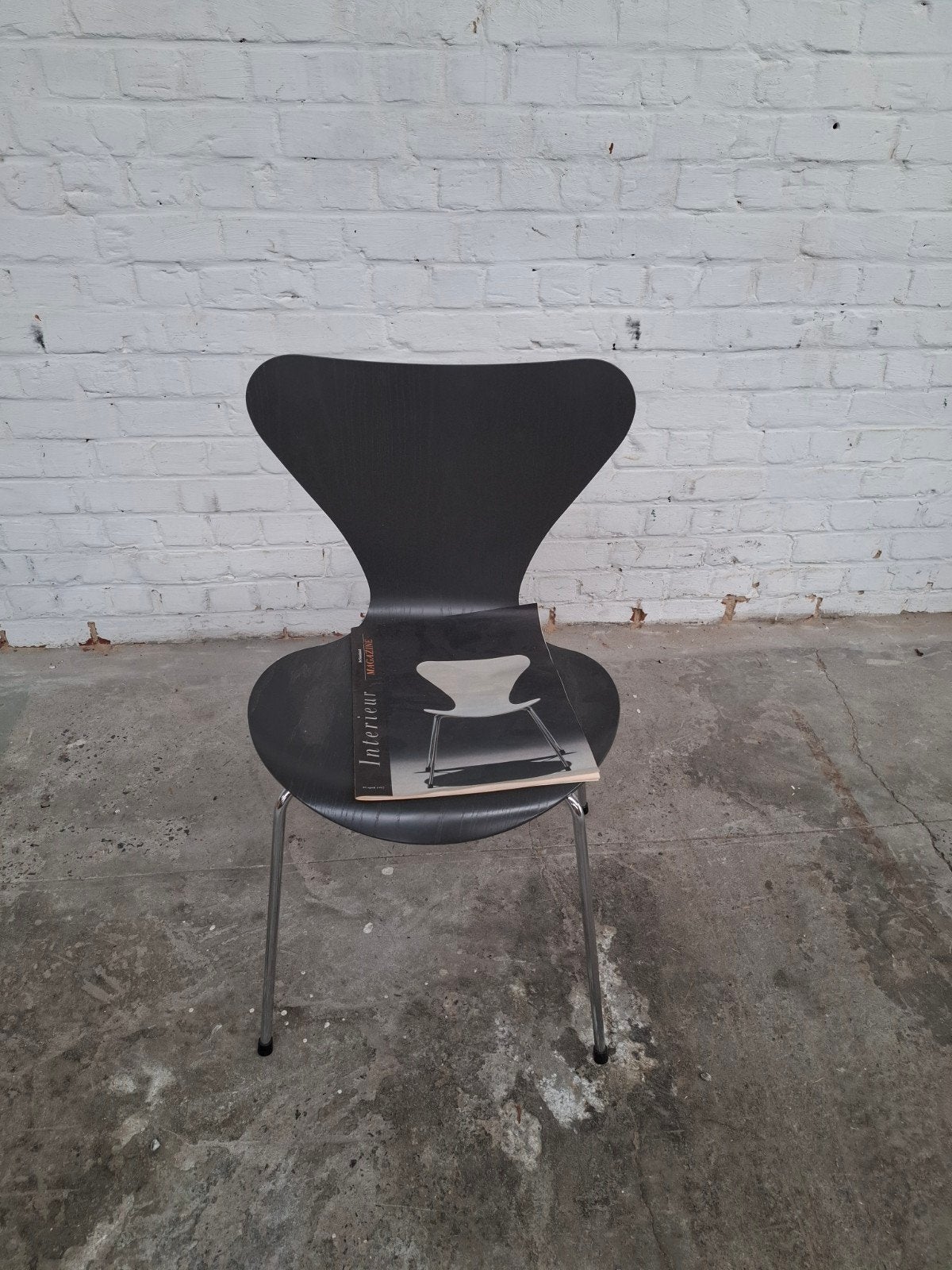 design-vintage Stoel, Ophalen, Zwart