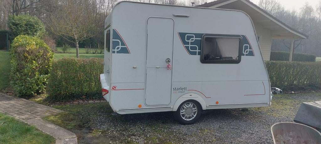 Caravan  sterckeman starlett 330 compact, Caravans en Kamperen, Caravans, Particulier, tot en met 2, 500 - 750 kg, Sterckeman