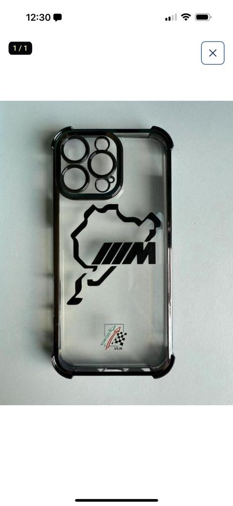 Iphone 16 pro max Bmw M Nürnburgring hoesje, Telecommunicatie, Ophalen, Zo goed als nieuw