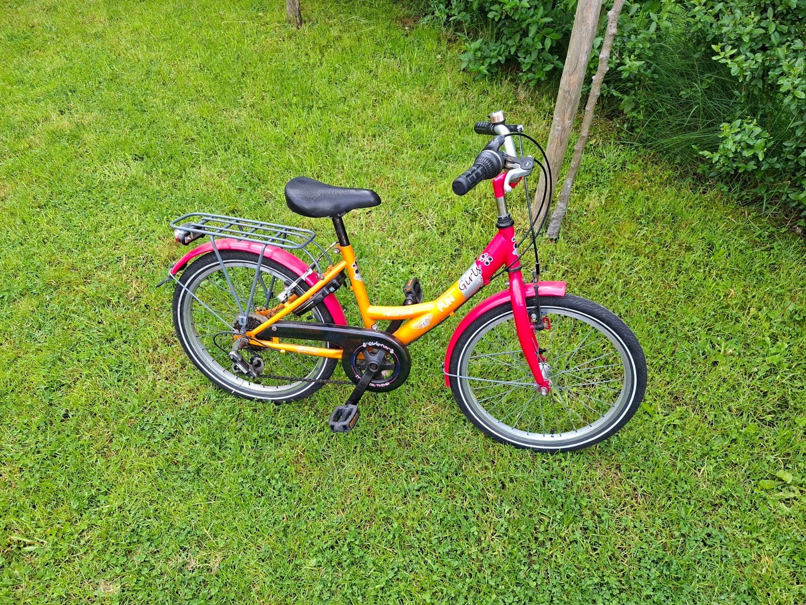 Kinderfiets meisjes 18 inch, Ophalen, Gebruikt, Velgrem, Versnellingen