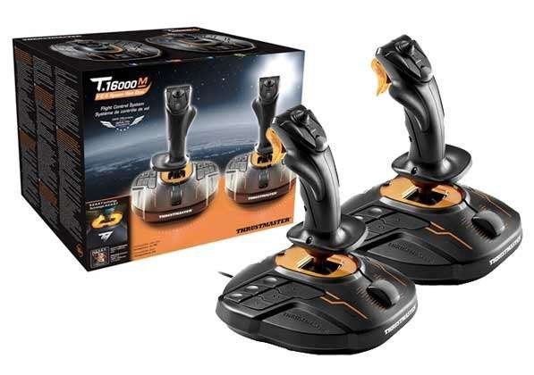 Thrustmaster T16000M Pack double joysticks, Computers en Software, Ophalen, Zo goed als nieuw, Thrustmaster