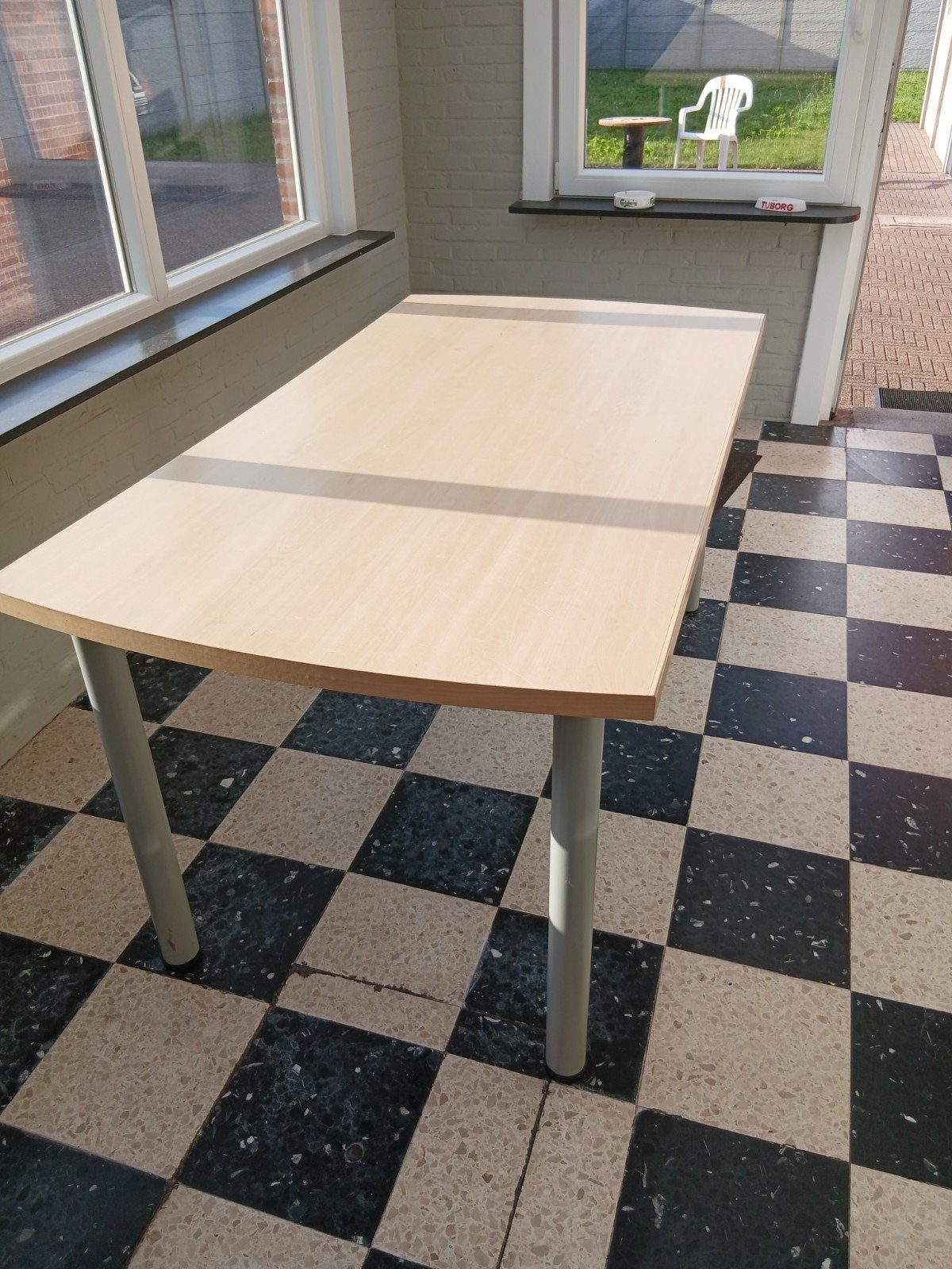Eettafel 160 x 86 cm, Ophalen