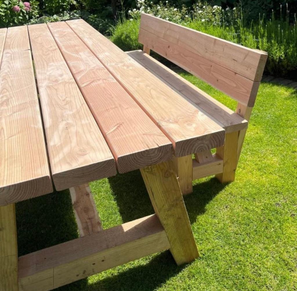 Robuuste Tuintafels van Douglashout, Tuin en Terras, Ophalen of Verzenden, Nieuw, Rechthoekig, Hout