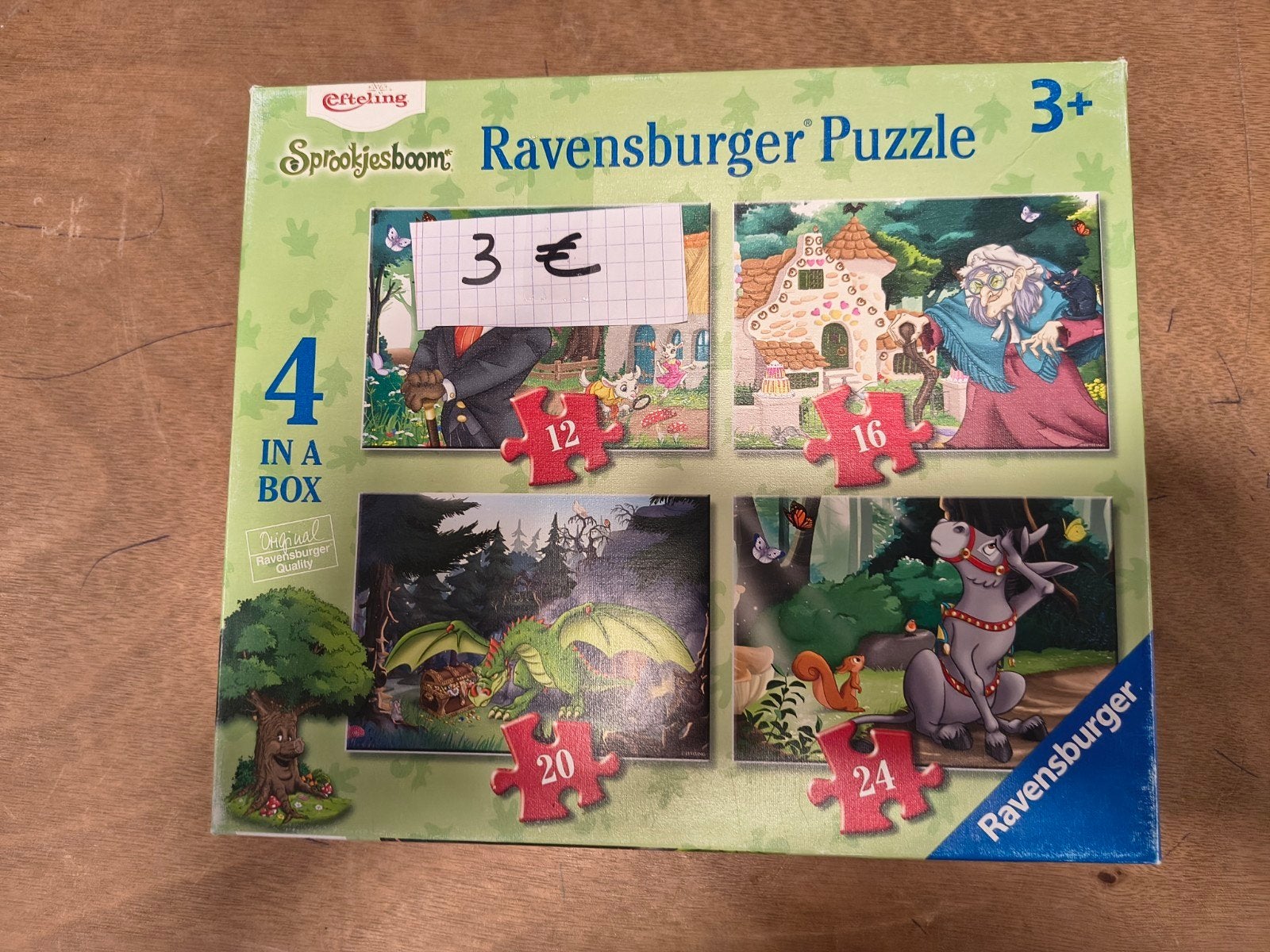 Puzzel Efteling sprookjes, Ophalen