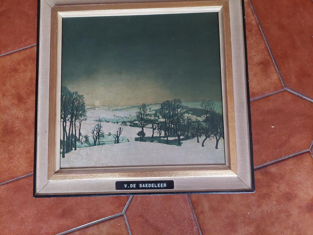 Winterlandschap Valerius De Saedeleer, Antiquités & Art, Enlèvement ou Envoi